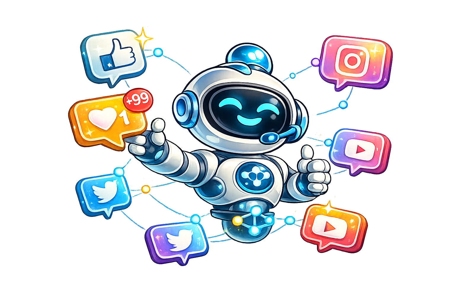 Get Social Shares Chatbot 1