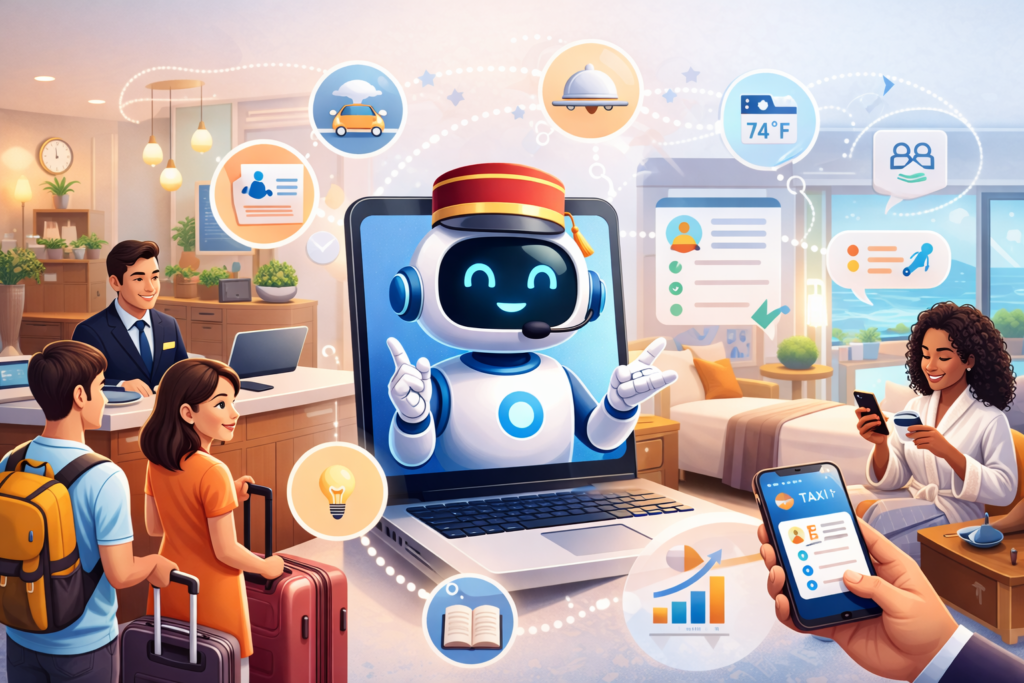 Always-On Hospitality: How Hotel Chatbots Automate Service, Personalize Stays, and Increase ROI