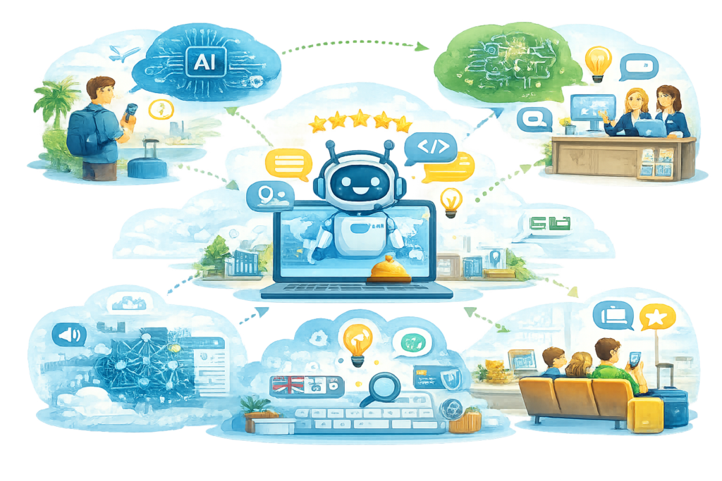 Role of AI and NLP in Travel Chatbots